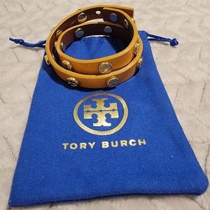 Tory Burch patent leather yellow bracelet